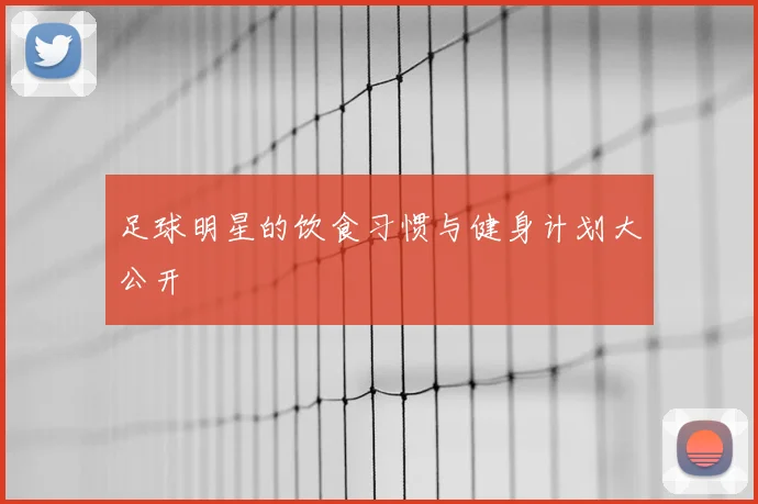 足球明星的饮食习惯与健身计划大公开